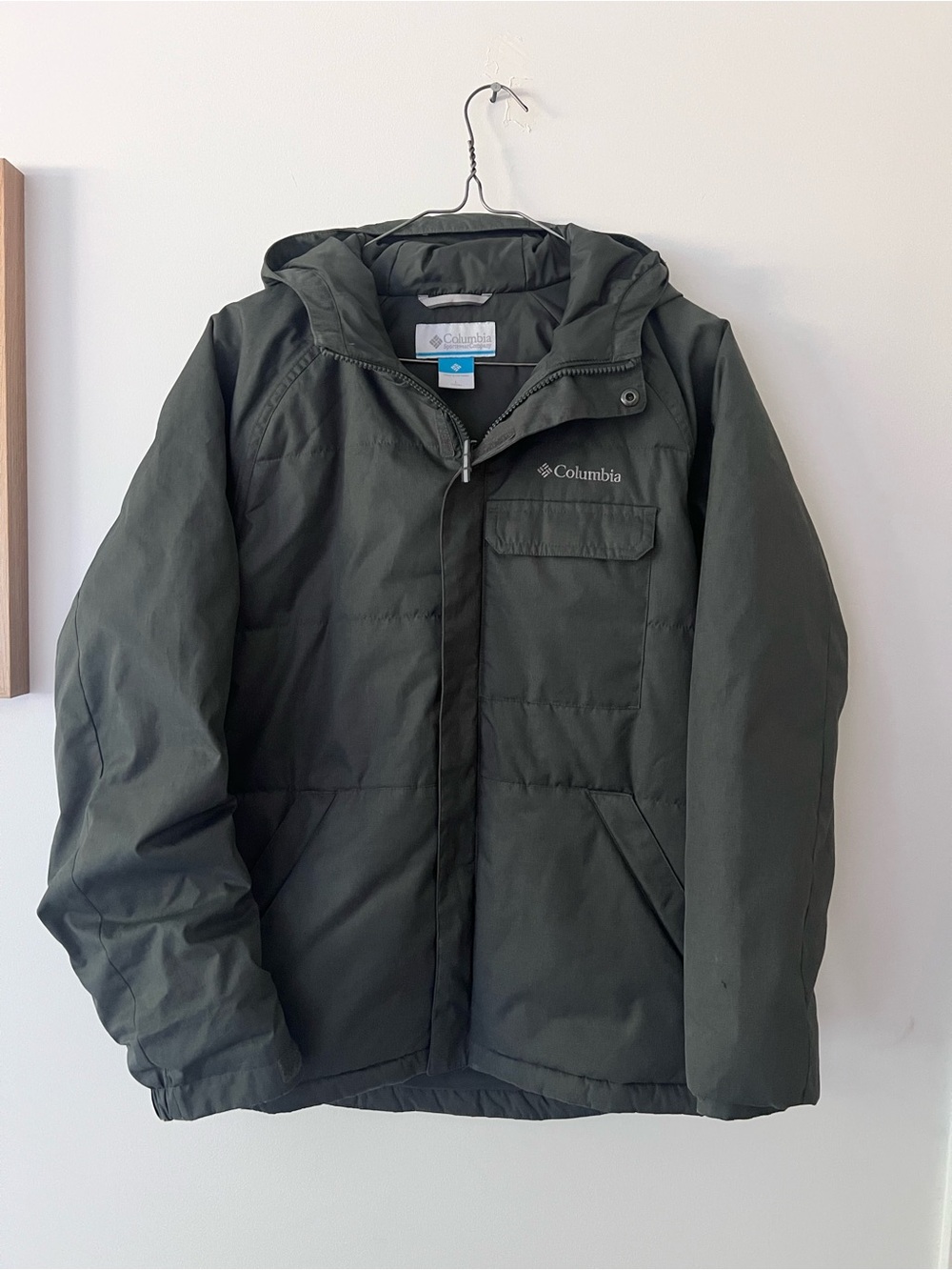 Columbia Kids Gray Hooded Puffer Jacket